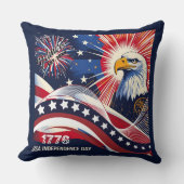 1776アメリカ独立記念日 クッション (正面)