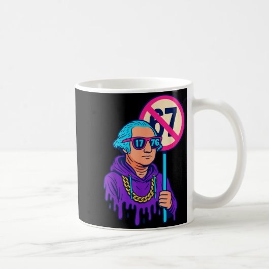 1776オーバー67ジョークジョージ・ワシントンDrip コーヒーマグカップ (右)