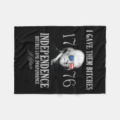 1776与え年の独立 フリースブランケット (正面(横))