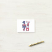 1776事後注記 ポストイット (デスク上)