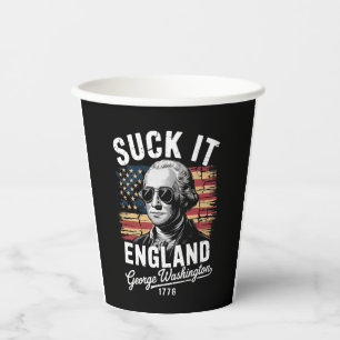 1776吸年7月ジョージ・ワシントン第4戦イギリス 紙コップ