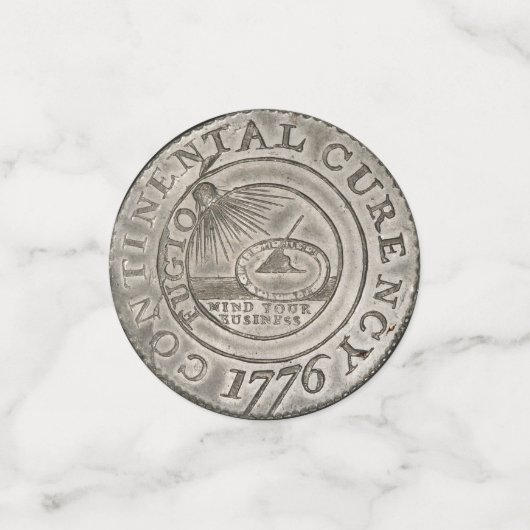 1776大陸通貨コイン統一された州金 コンフェッティ (スモール正面)