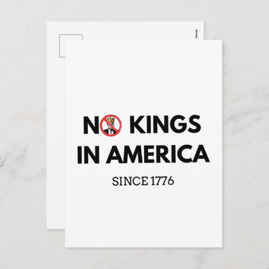 1776年からアメリカに王はいない シーズンポストカード (正面/裏面)