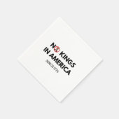 1776年からアメリカに王はいない スタンダードカクテルナプキン (角)