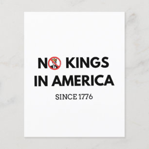 1776年からアメリカに王はいない チラシ