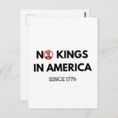 1776年からアメリカに王はいない ポストカード (正面/裏面)