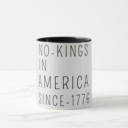 1776年からアメリカに王はいない」ヴィンテージ・ポリティカル マグカップ (中央)