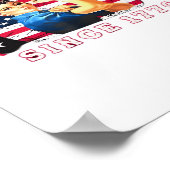 1776年からアメリカに王はいない 米国旗を救え エッセンシャル ポスター (角)