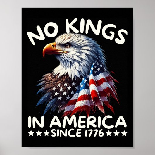 1776年からアメリカの王は一人もいないアメリカの民F ポスター (正面)