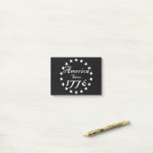 1776年からアメリカ ポストイット (デスク上)