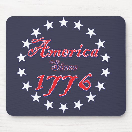 1776年からアメリカ マウスパッド (正面)