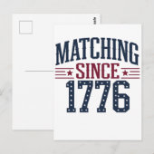 1776年から続く 250周年記念 4日7月 ポストカード (正面/裏面)