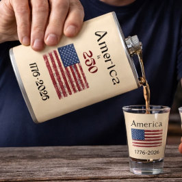 1776年から2026年 アメリカ国旗 アメリカ250周年記念 フラスク