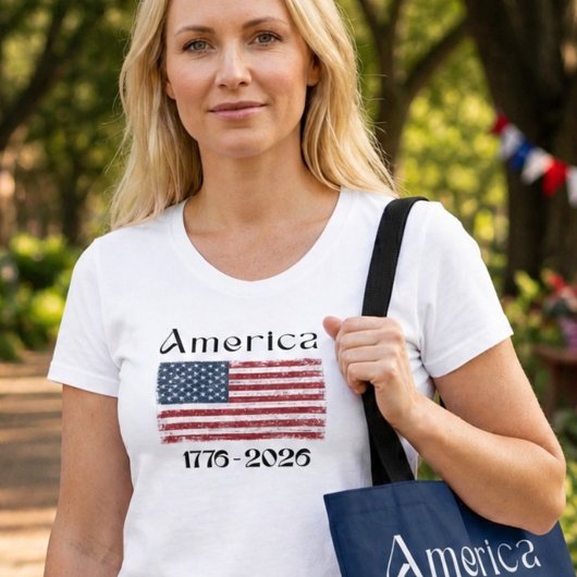 1776年から2026年 アメリカ国旗 アメリカ250周年記念 Tシャツ