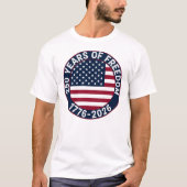 1776年から2026年 アメリカ独立250周年 Tシャツ (正面)