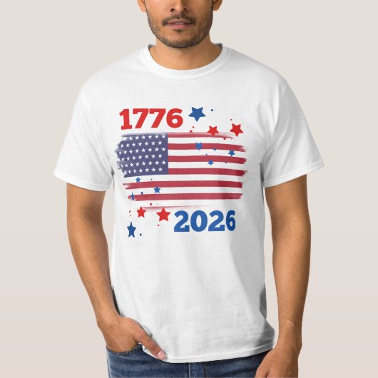 1776年から2026年 Tシャツ (正面)