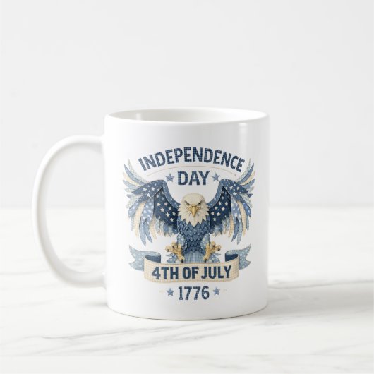 1776年から250周年アメリカ独立記念日 コーヒーマグカップ (左)