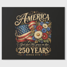 1776年から250年 アメリカ花柄愛国ギフト