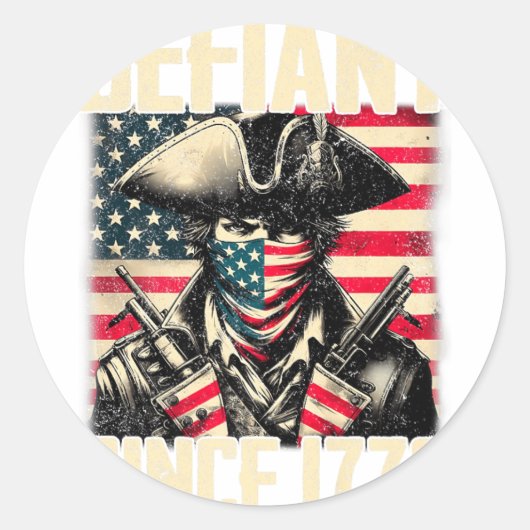 1776年に一致する家族を超えて挑戦的 ラウンドシール (正面)