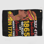 1776年に私の祖先が自由ではなかったために十月号 ゴルフタオル (横)