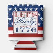 1776年のようにパーティしよう | 7月4日パーティ 缶クーラー (裏面)