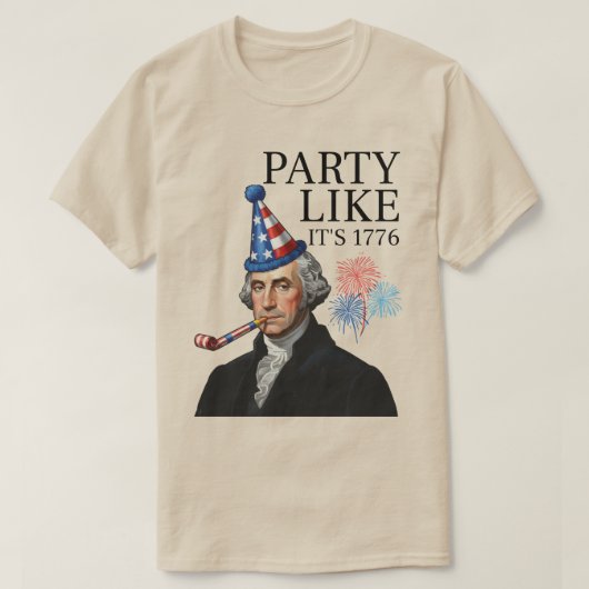1776年のようにパーティしよう Tシャツ (デザイン正面)
