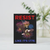 1776年のように抵抗せよ ポストカード (スタンド正面)