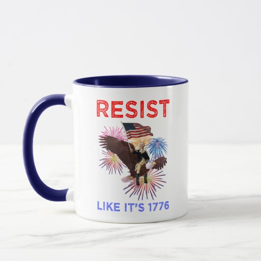 1776年のように抵抗せよ マグカップ (左)