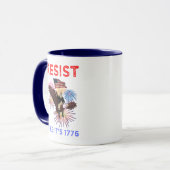 1776年のように抵抗せよ マグカップ (正面左)