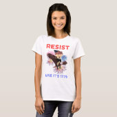 1776年のように抵抗せよ Tシャツ (正面フル)