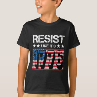 1776年のように抵抗 Tシャツ