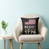 1776年のアメリカ保守国旗のように抵抗 クッション (椅子)