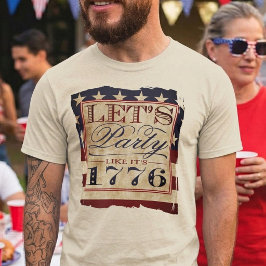 1776年のパーティーを見よう |ヴィンテージの7月4日 Tシャツ