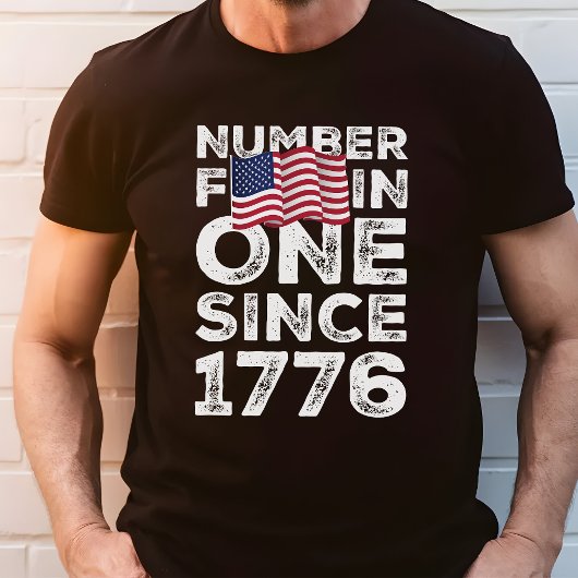 1776年の愛国心からアメリカ第1位 Tシャツ