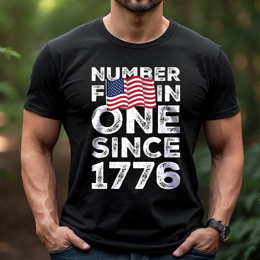 1776年の愛国心からアメリカ第1位 Tシャツ