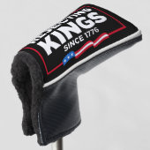 1776年の愛国的なアメリカ国旗からの王の拒絶 ゴルフヘッドカバー (3/4 正面)