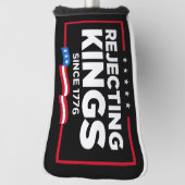 1776年の愛国的なアメリカ国旗からの王の拒絶 ゴルフヘッドカバー (回転90)