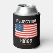 1776年の愛国的な飲み物からの王のクール拒絶 缶クーラー (缶正面)