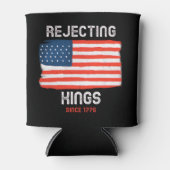 1776年の愛国的な飲み物からの王のクール拒絶 缶クーラー (正面)