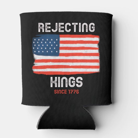 1776年の愛国的な飲み物からの王のクール拒絶 缶クーラー (裏面)