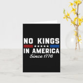 1776年の愛国的自由S以来、アメリカには王はいない カード (黄色い花)