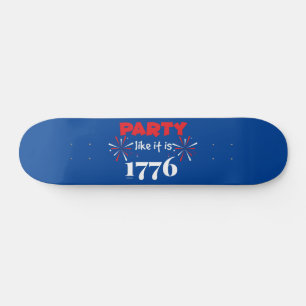 1776年の独立記念日のようなおもしろいパーティー スケートボード