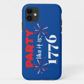 1776年の独立記念日のようなおもしろいパーティー Case-Mate iPhoneケース (裏面)