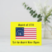 1776年の精神 ポストカード (スタンド正面)