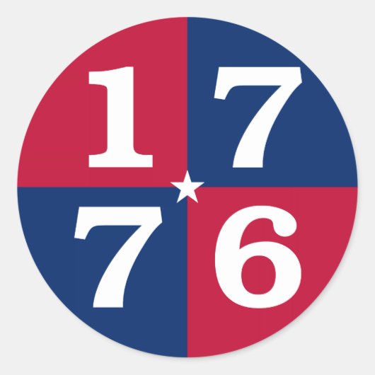 1776年の精神 ラウンドシール (正面)