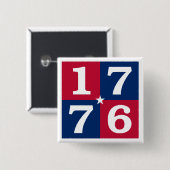 1776年の精神 缶バッジ (正面&裏面)