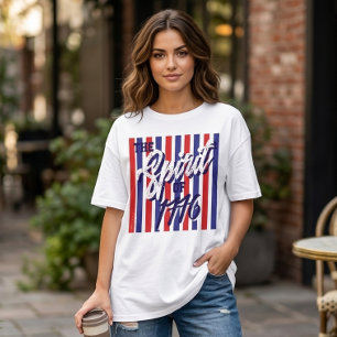 1776年の精神 7月4日Tシャツ Tシャツ