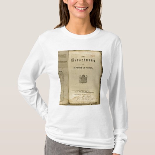 1776年の裁判手続 Tシャツ (正面)