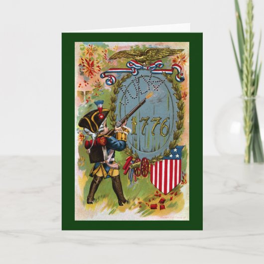 1776年の7月4日ミニットマン カード (正面)