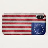 1776年のBetsy Rossの旗のiPhone Xの場合 Case-Mate iPhoneケース (裏面(横))